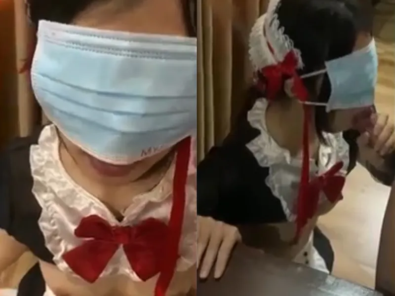 Cô bạn gái việt dâm cosplay nô lệ tình dục liếm bú con cậu bé điêu luyện